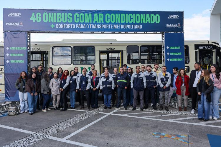 Frota da RMC ganha 46 novos ônibus com ar-condicionado e câmera de segurança