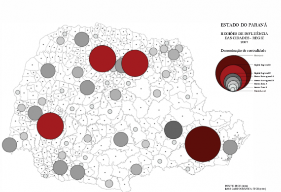 Regiões de Influência das Cidades