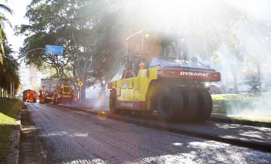 Apoio do Estado garante a revitalização de 59 ruas de Curitiba