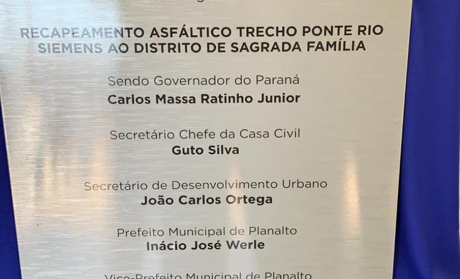 Ortega inaugura obras, pela SEDU, em Planalto