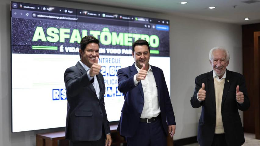 Governo lança Asfaltômetro para população acompanhar obras do Asfalto Novo, Vida Nova