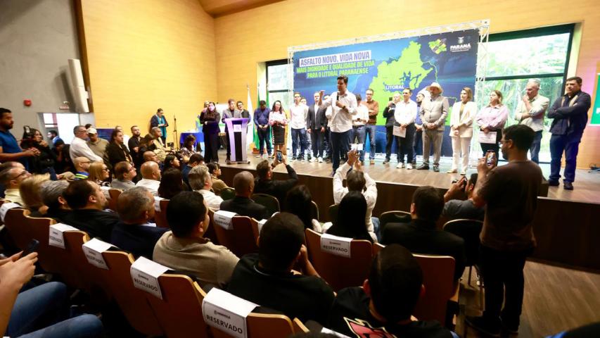 Estado anuncia R$ 150 milhões em pavimentação nos sete Municípios do Litoral