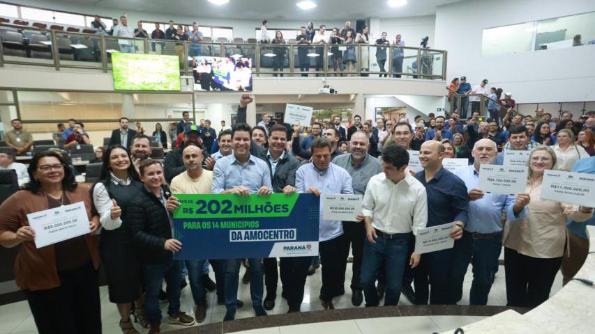 Estado libera R$ 202,7 milhões para os municípios da região de Guarapuava