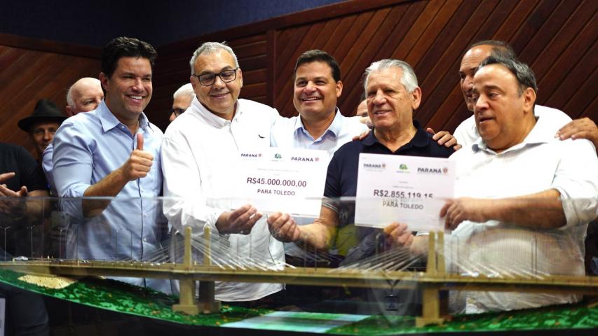 Estado anuncia investimento de R$ 45 milhões para construção de ponte estaiada em Toledo