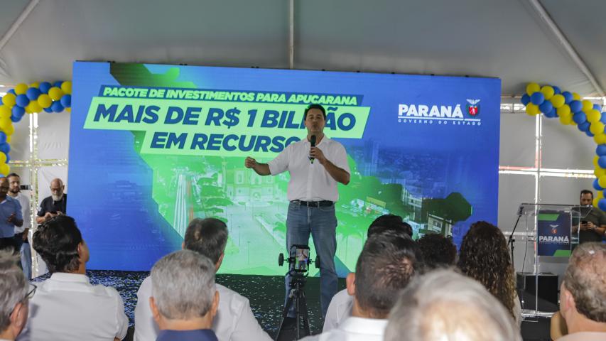 Da saúde ao saneamento, Estado anuncia investimento de mais de R$ 1 bilhão em Apucarana