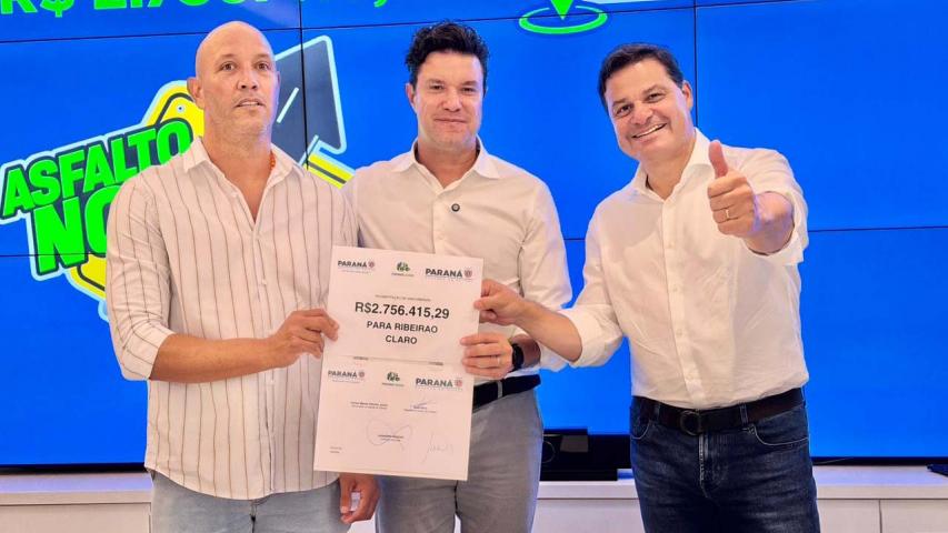 Estado anuncia mais R$ 70 milhões em recursos para pavimentação de 13 municípios