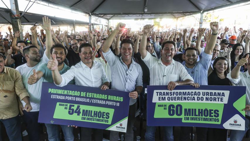 Governador anuncia quase R$ 120 milhões em investimentos para Querência do Norte