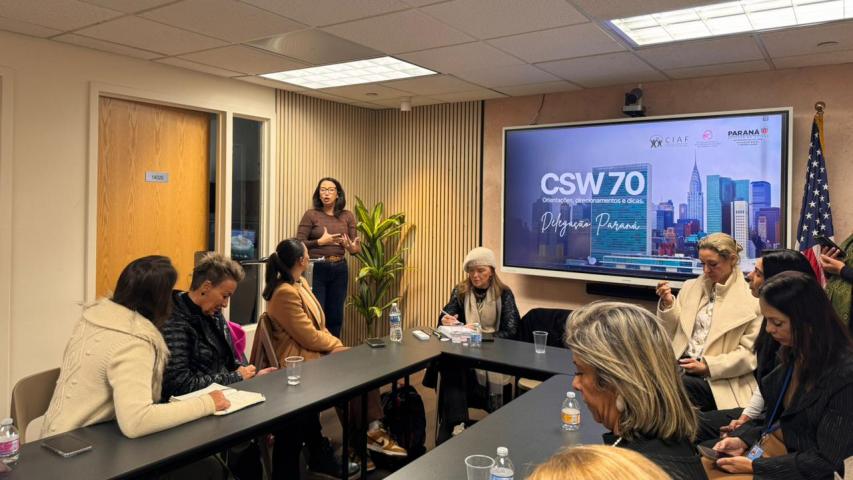 Paraná fortalece integração de políticas para mulheres em agenda internacional