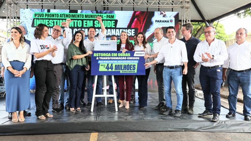 SUS mais forte: Ratinho Junior inaugura Pronto Atendimento Municipal de Astorga