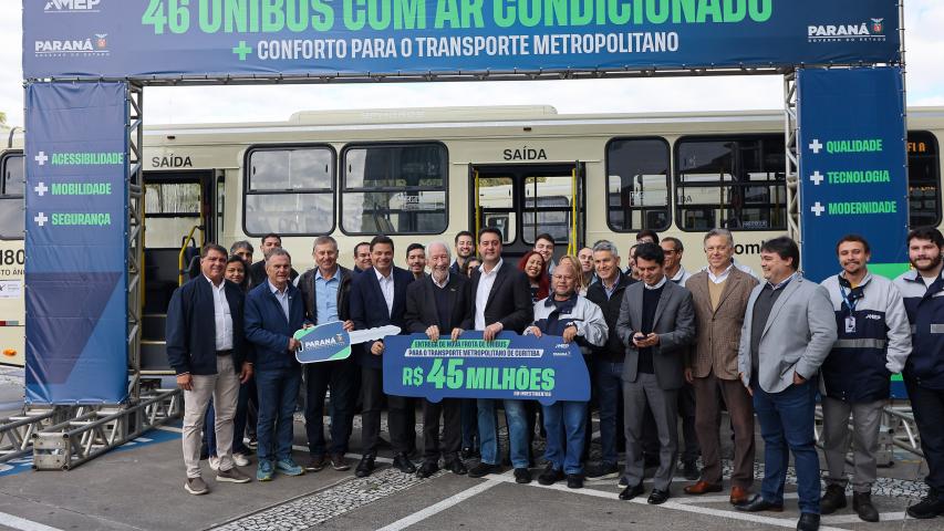 Frota da RMC ganha 46 novos ônibus com ar-condicionado e câmera de segurança